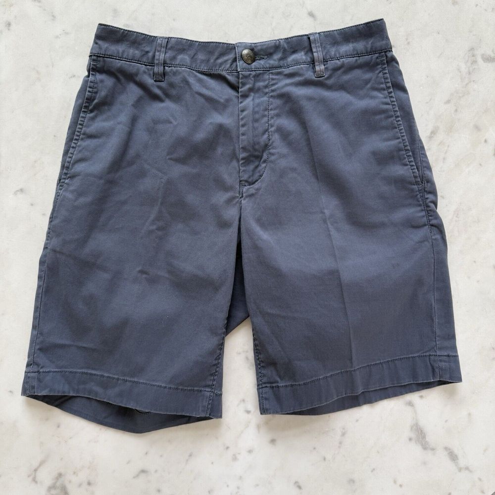 Faherty Island Life Chino Shorts Mens Size 30 8" Inseam Stretch Blue $118
